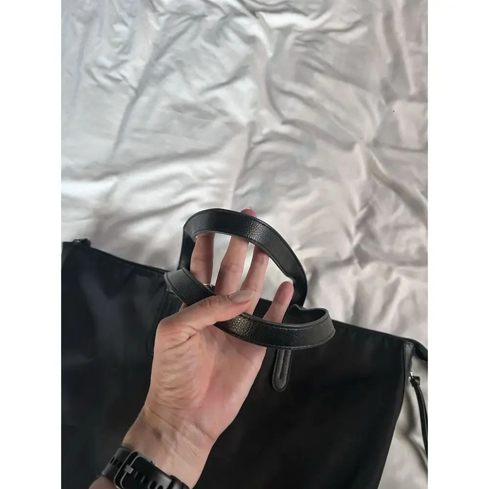 Botkier Black Nylon Bond Tote Bag Minimalist Versatile City Summer City Fashion